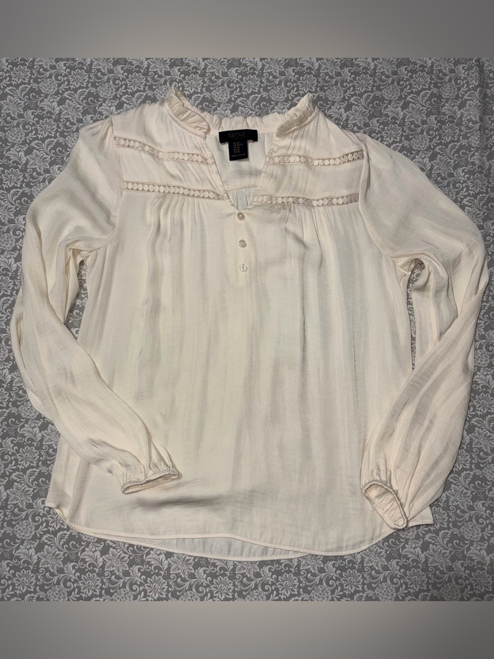 Rachel Rachel Roy Cream Peasant Blouse